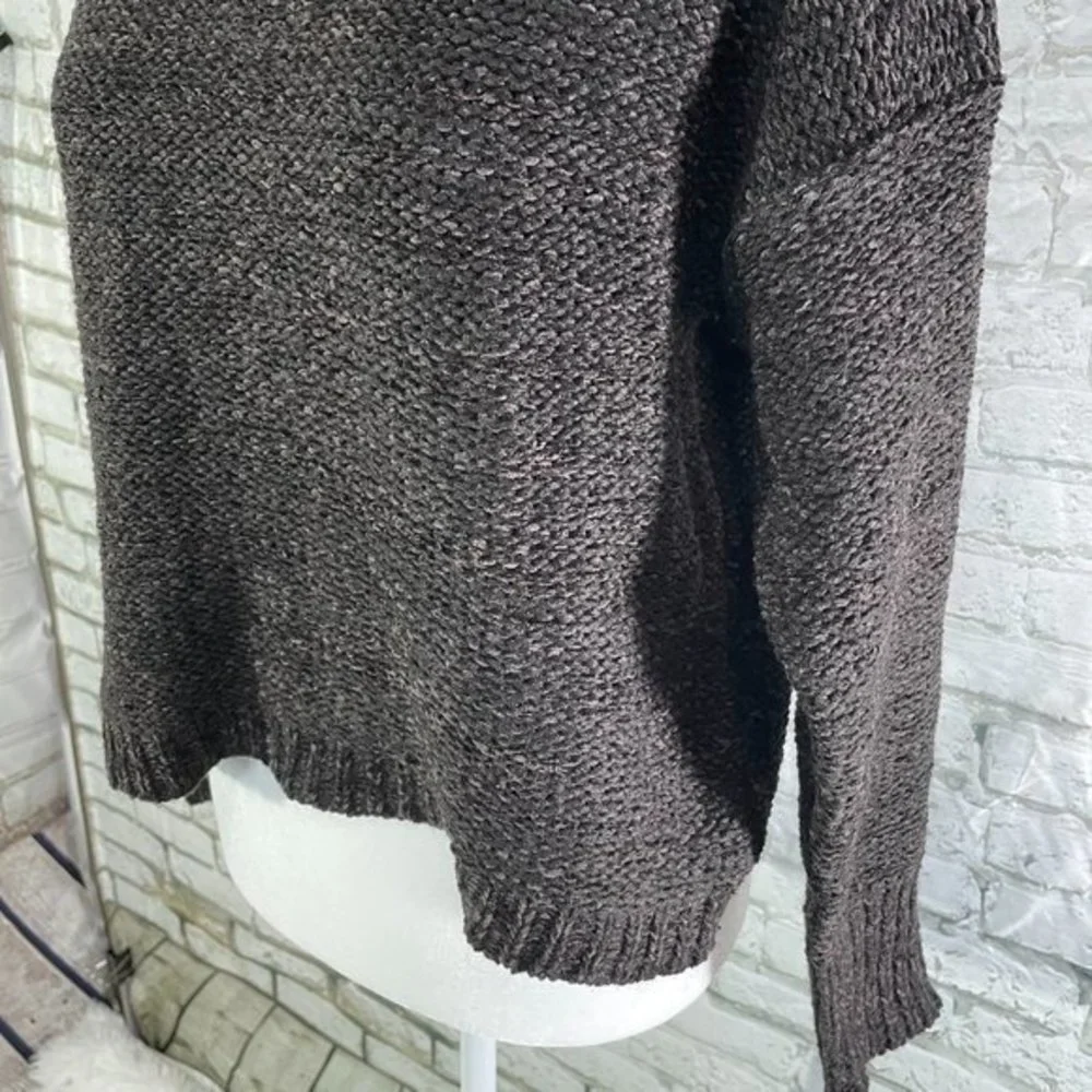 EVELYN TAYLOR Black Mock Neck Sweater Small - Picture 10 of 12
